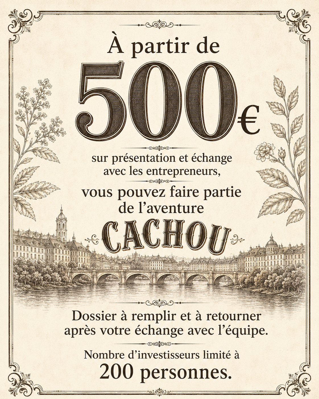 Je veux faire partie de l'aventure CACHOU